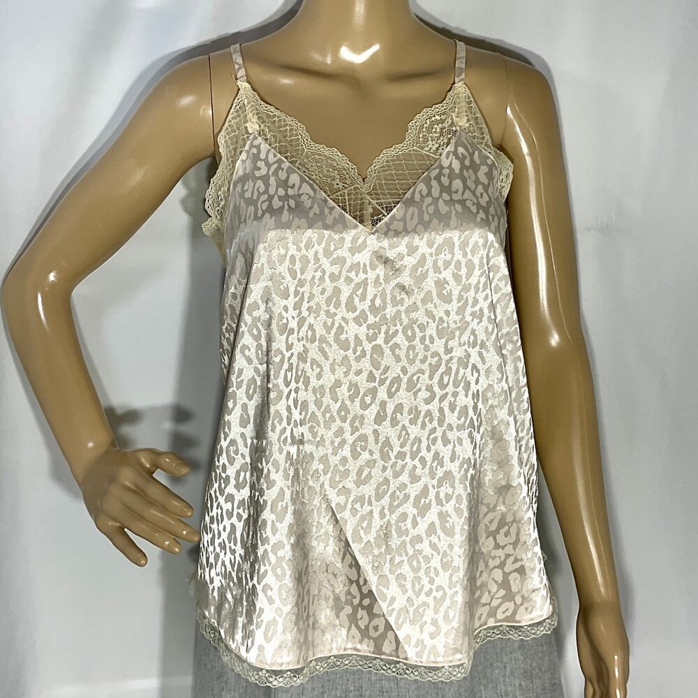 La Miel Sz M Leopard Print Camisole Womens Lingerie Lace